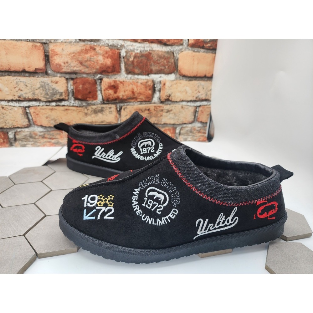 Ecko Fur Mule Y2k Style Palace x UGG Tasman Style Slipper Black Size 8.5 Mens